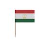 Cure-dents Drapeau Du Tadjikistan - 10 Cm - 100 Pièces - Plastique Adhésif - Bâton En Bambou -