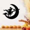 Metal Witch Door Hanger Halloween Decor