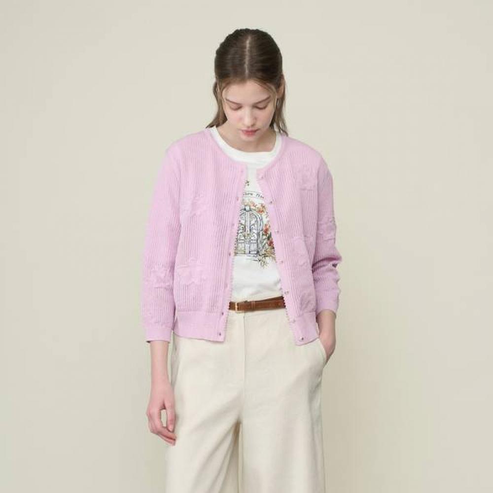 Bcbg Women Flower Knit Cardigan B6m5k226 pink (22)/55