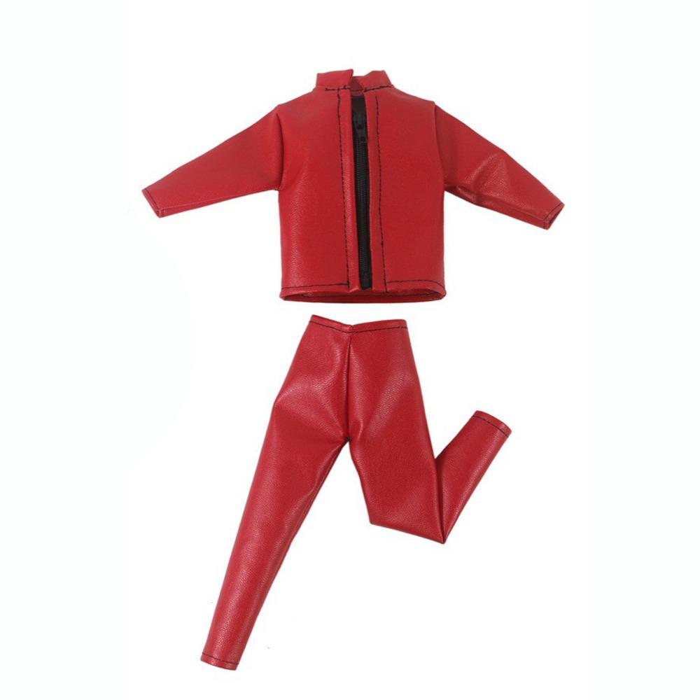 Handmade PU Leather Jacket Pants Suits  For 11.5 Inch Doll/for 1/6 Male Action Figure Dolls