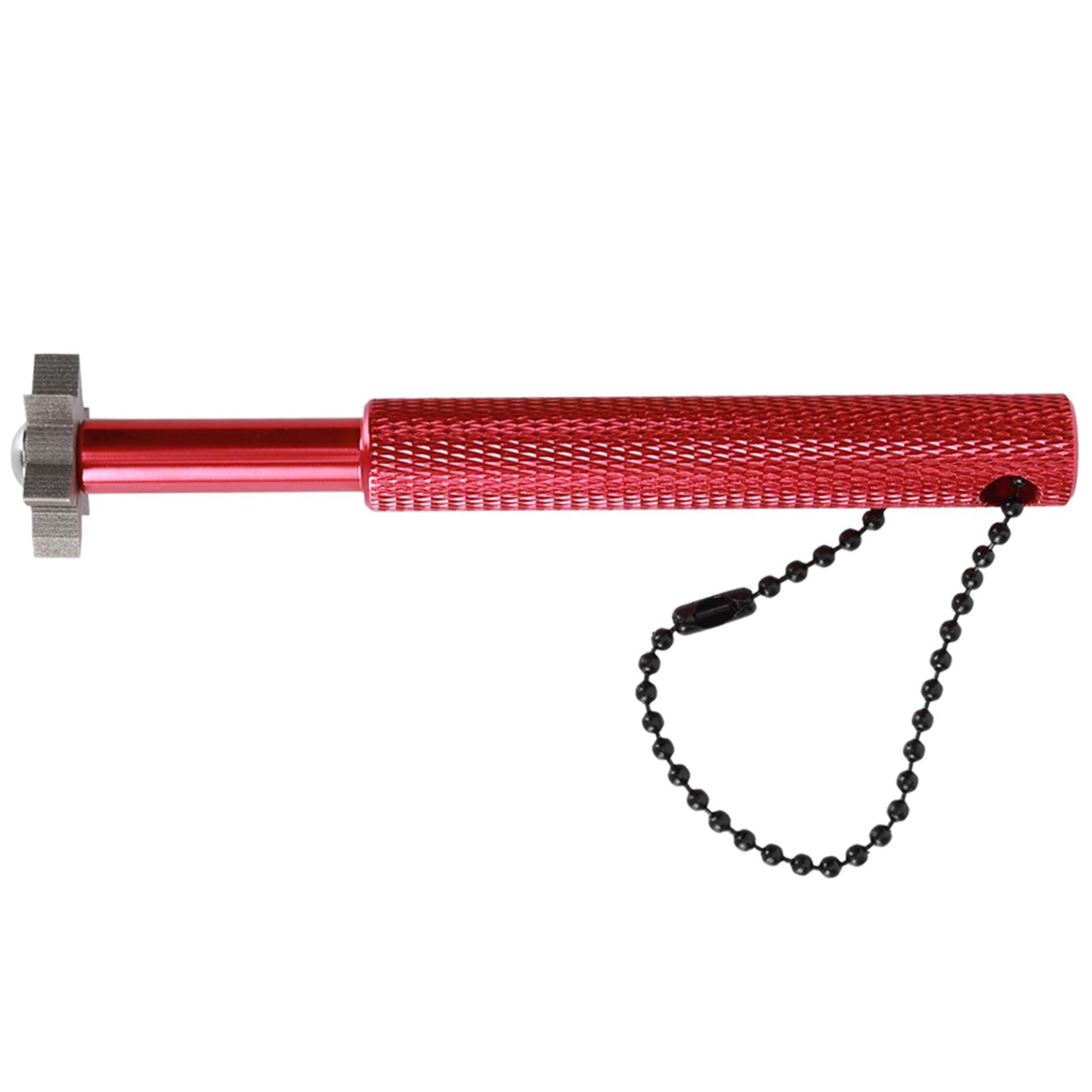 

Humanized Golf Sharpener Club Grooving Sharpening Tool Accessory Supplies with Tail Hanging Rope HoleRed червоний