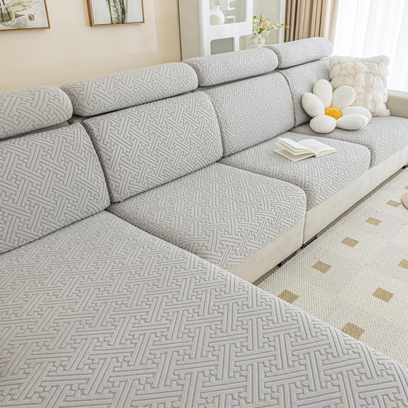 Elastic Sofa Cover Cushion Cover Sofa Hat Solid Color Sofa Cover All-inclusive Four Seasons Universal Cover Sofa Cushion Cover