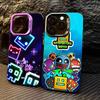 Чохол для телефону G-Geometry Dash Game Для iPhone 17 16 15 14 13 12 11 Pro Max Plus Сріблястий цукерковий Матовий чохол