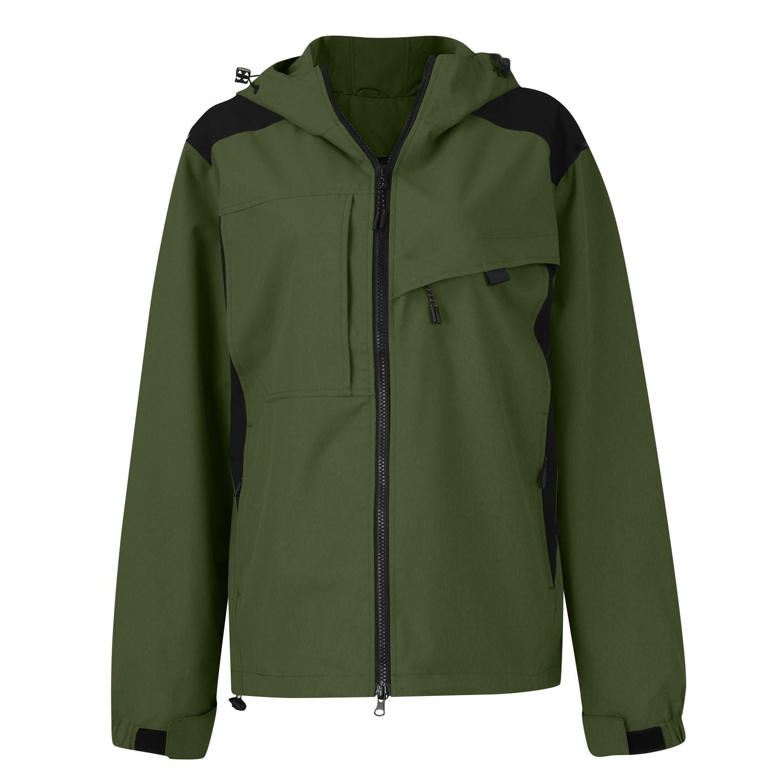 

Женская однотонная ветровка с капюшоном и длинными рукавами, спортивная ветровка для альпинизма, куртка и топ XXXL