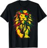 Lion Juneteenth Cool Black History African American Flag T-Shirt
