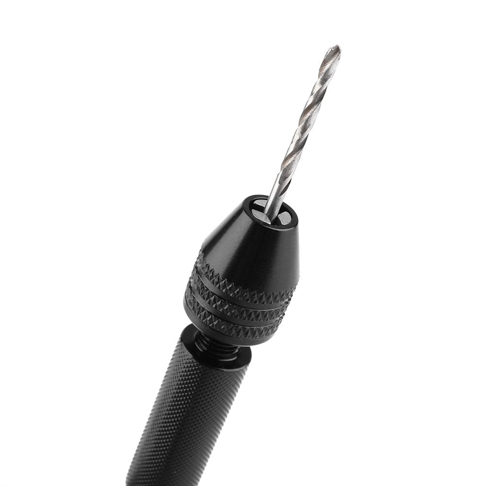 Drill Punch Pen, Aluminum Hand Drill Bit With Keyless Chuck+10 Drills BitRotary Tools Woodworking, wood hand drill chuck for jewelry tool