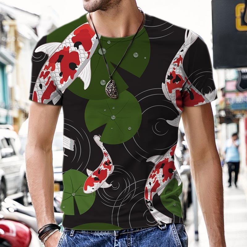 Men's Casual Tees Summer Short Sleeve Round Neck Popular Clothes 3D Print Graphic Streetwear T-Shirts