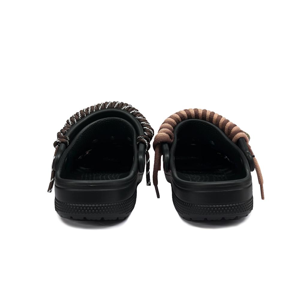 Crocs Baya Clog Hoshino Walk EVA Tendência Outdoor Versátil Confortável Sapatos com Furos Unissex Preto