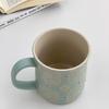 French Totem Embossed Glaze Craft Ceramic Western Restaurant Coffee Shop Mugs