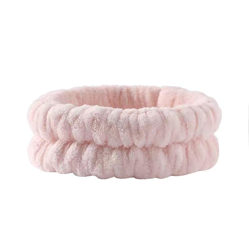 Plush Flannel Absorbent Wristbands & Splash-Proof Headband Set