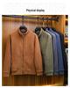 Men's Fleece Jacket: Autumn/Winter Warm Casual Stand-Up Collar Coat for Middle-Aged and Young