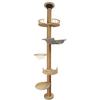 Solid Wood Cat Tower Toy Condo Large Cat Nest Scratching Platform Hammock Climbing Game Stand Kitty Scratching Post Pet Products