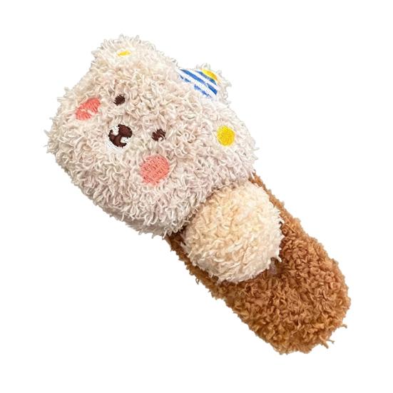 Colorful Lamb Headband Anti-Slip Soft Plush Face Washing Hair Pin Cartoon Bear Decor Makeup Hair Hoop