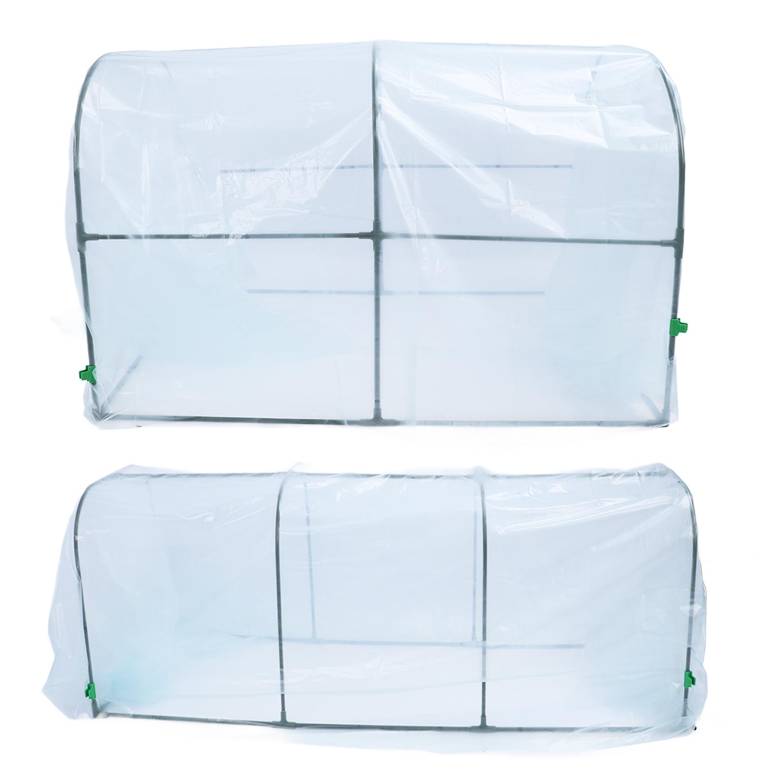 

Портативная мини-теплица, комбинированная, морозостойкая, с защитой от дождя, с защитой от ультрафиолета, портативная мини-теплица для улицы 50x200cm / 19.7x78.7in