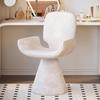 Light Luxury Swivel Backrest Chair for Girls - Perfect for Bedroom, Dressing Table, Nail & Beauty Salon