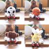 Football Sports Basketball Equipment Pp Cotton Plush Keychain Bag Decor Kids For