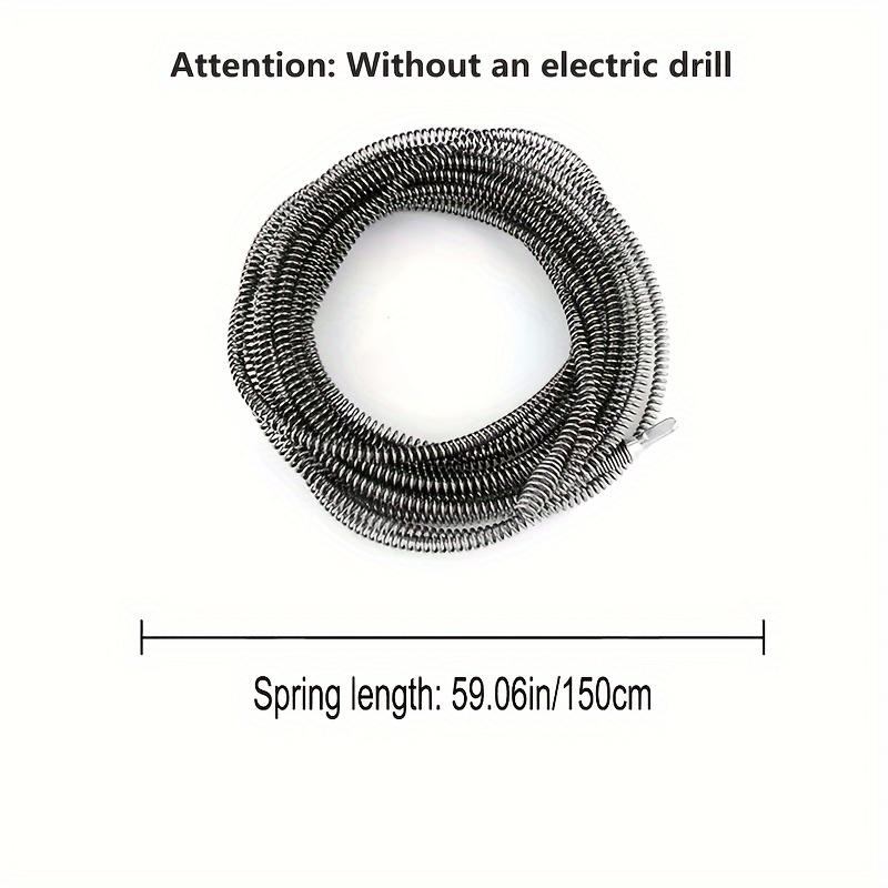 

Сверхмощная электрическая пружина для прочистки канализации, тросовый дреджер, бытовая сантехника, прочищает унитазы, раковины, кухонные и ванные комнаты, инструменты для чистки