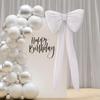 2 Pcs Bow Decoration Bow Themed Room Backdrop Decor for Wedding Birthday Party Engagement Bachelorette Baby Shower Door Wall Decoration