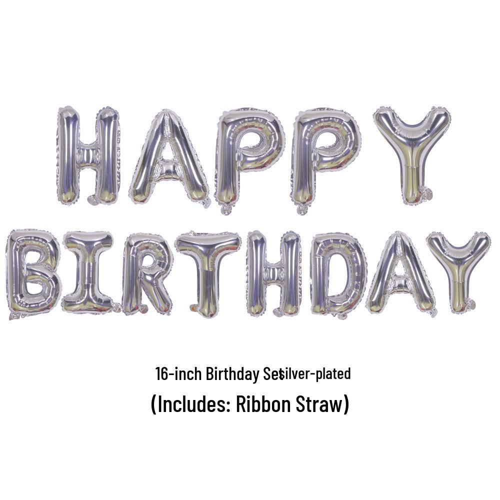 

Набор украшений из 16-дюймовых шаров-букв «С Днем рождения»