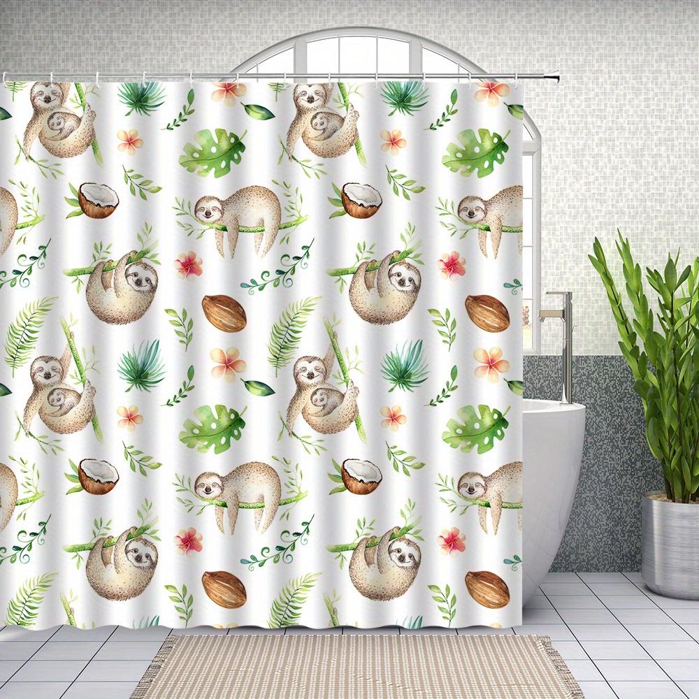 

Christmas Joyful Shower Curtain - Festive Decorations and Tree Wall Hanging for Living Room and Bedroom Decoration W90XH180cm