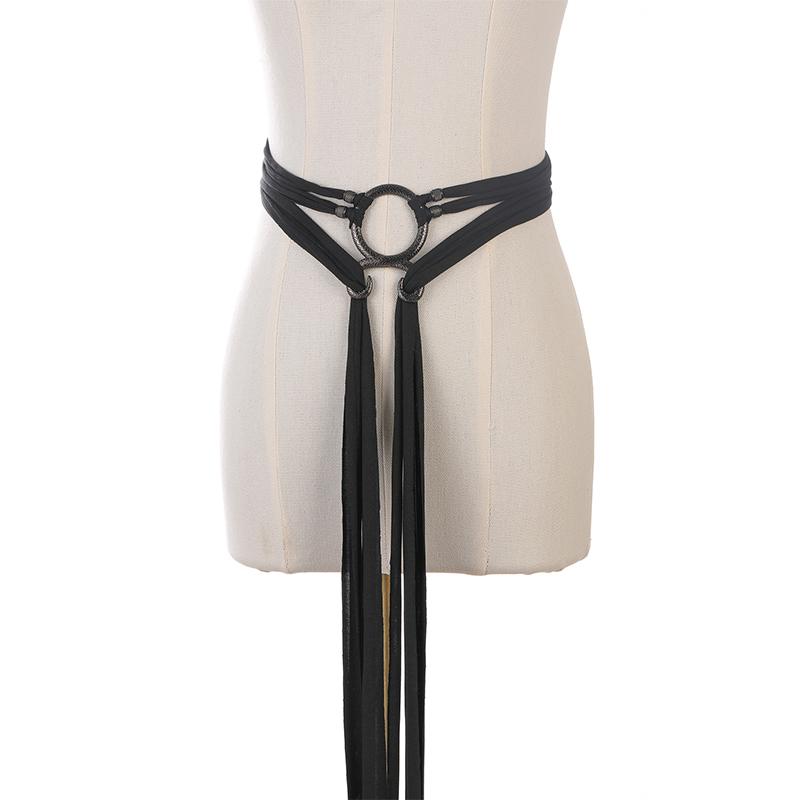 Women's Vintage Viking Knot Waist Belt with Woven Fringe Detail Norse Witch Style Accessory for Mardi Gras And St. Patrick's Day