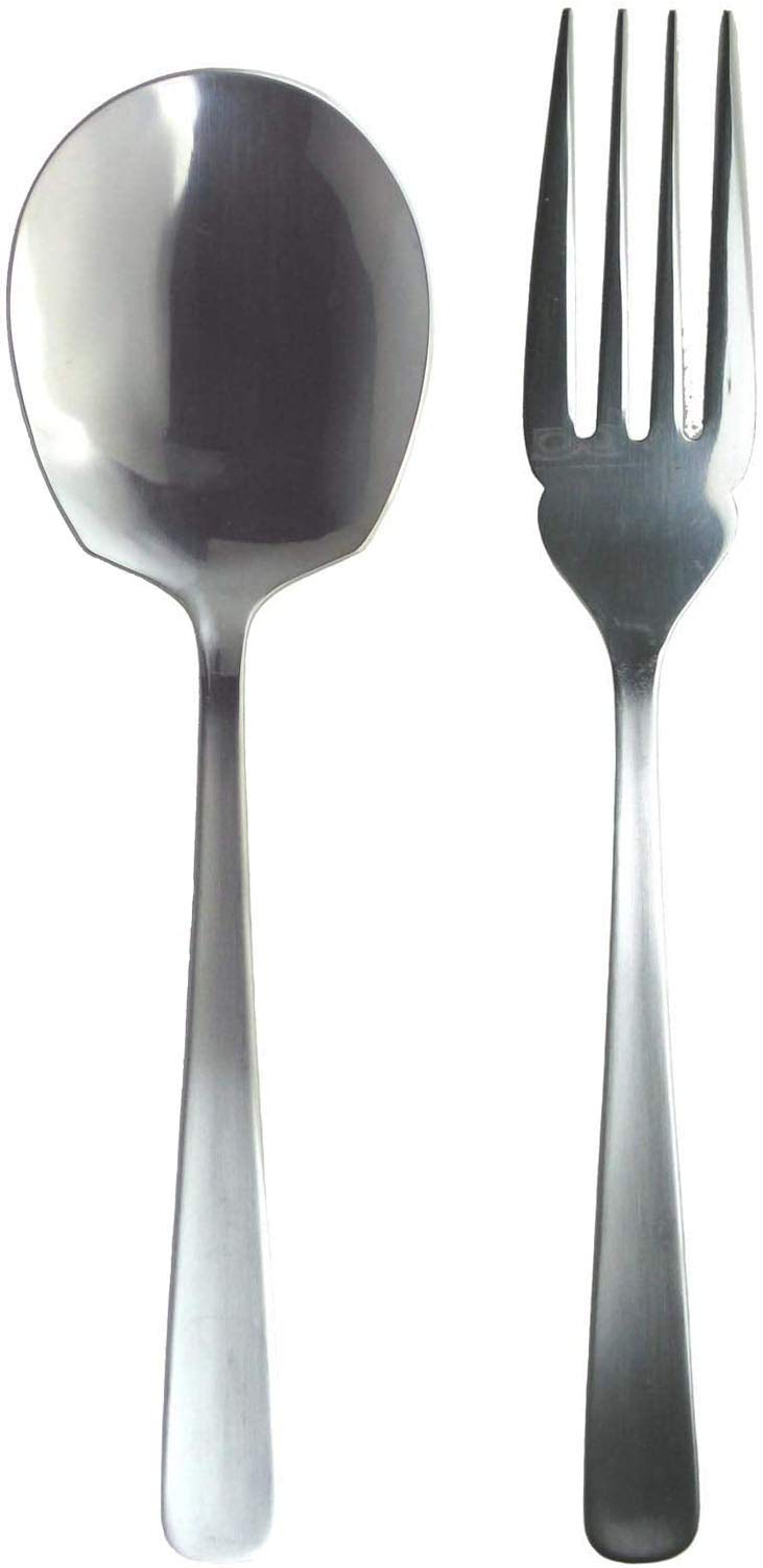 Nagao Lilac Serving Spoon and Fork Commercial Made in Japan Set, Use,