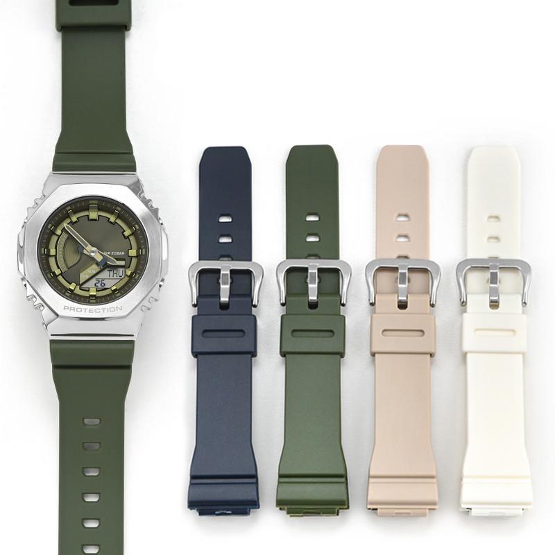 For Casio G-Shock GM-S2100  Sports Waterproofing Watch Strap Rubber Resin Watchband Bracelet 16mm