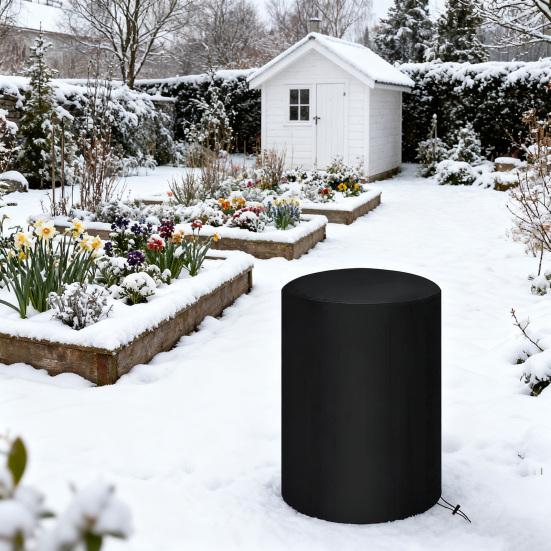 Firepit Cover Waterproof Outdoor Heater Cover with Drawstring Oxford Cloth Firepit Cover Protects Against Rain Dust Leaf for Ninja Fireside360 Patios