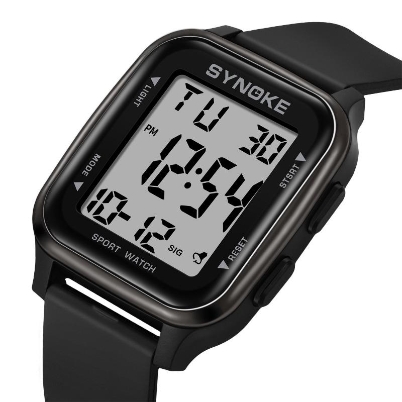 Top Brand Neu Mode Multifunktional Quadratisch Studenten Elektronische Uhr Outdoor Sport Wasserdicht Herrenuhr