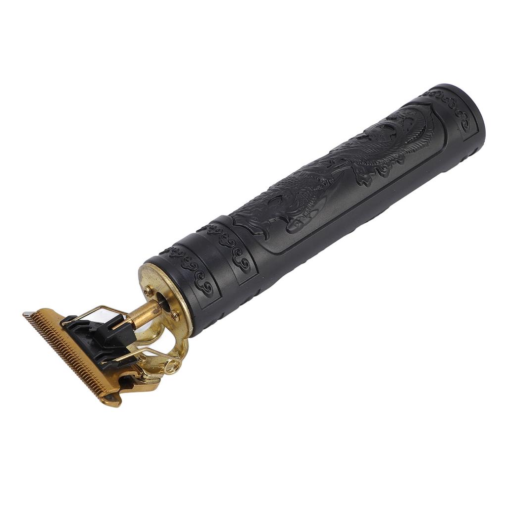 Hair Trimmer Set T Blade Smoothly Accurate Cutting Electric Hair Clipper Set with 4 Guiding Combs for Home Salon Black