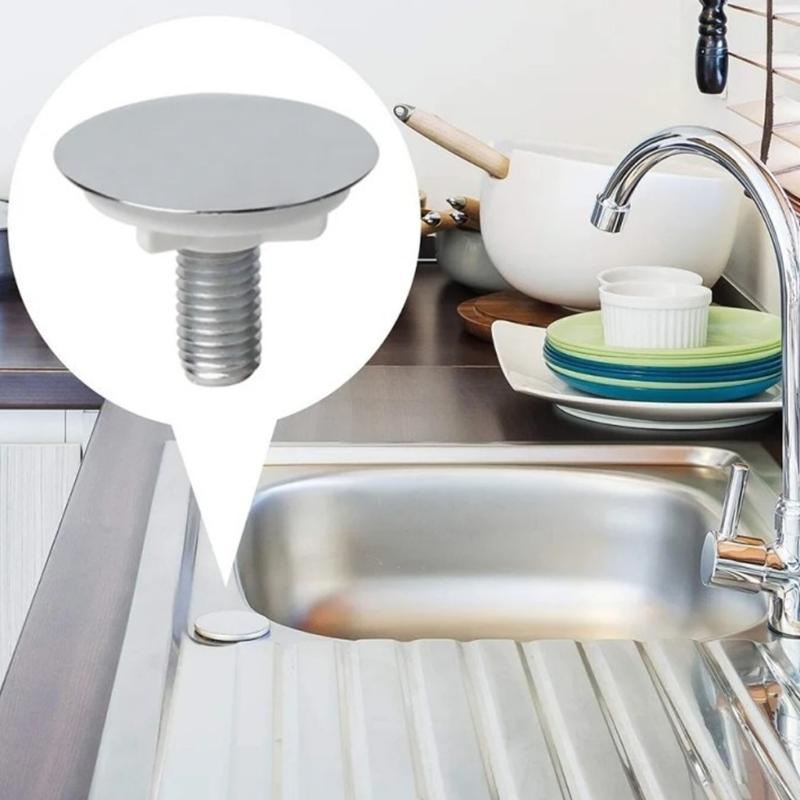 Premium ABS Sink Hole Cover Featuring Silver Coating Resistant to Stain and Impact for Long Terms Use in Kitchen Sinks