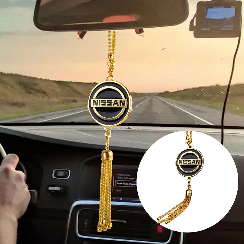 ATY1 1pcs Car Pendant Accessory Interior Rear View Mirror Decor Car Emblem Ornament For Nissan Nismo X-Trail Juke Qashqai Rogue Note