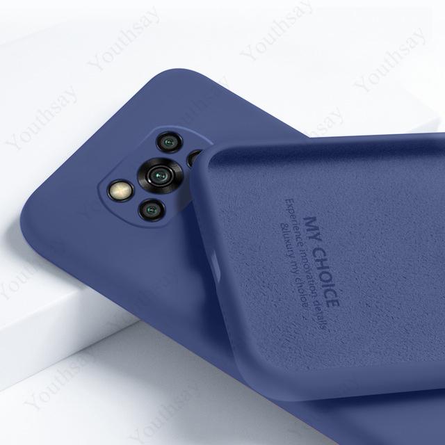 Für Xiaomi Poco X3 Pro Hülle für Xiaomi Poco X3 Pro NFC Abdeckung Flüssigsilikonhülle für Poco X3 Pro
