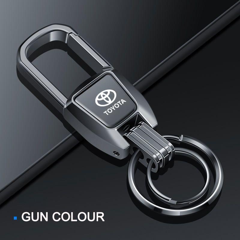 3D Metal Car Keychain Ring Auto Keychain For Toyota Corolla Yaris Rav4 Camry Avensis Auris C-hr 86 Prius Corolla Accessories