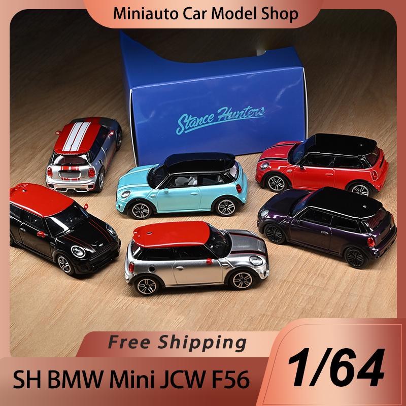 Linyi Toy Car Sh 1:64 Diecast Miniature Car Model Toy Bmw Mini Cooper Jcw F56 Alloy Vehicle For Collection Desktop Display For Collectors