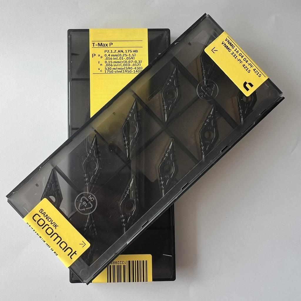 Sandvik / VNMG160404-PF 4215 / Original Swedish Hard Alloy Blade 10 Pcs