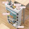 Kompakter mobiler Schreibtischständer für das Klassenzimmer, Desktop-Aufbewahrungs-Organizer mit Rädern
