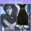 Addams Family Wednesday Costume Anime Ball Women Uniform Outfit Dress Suit