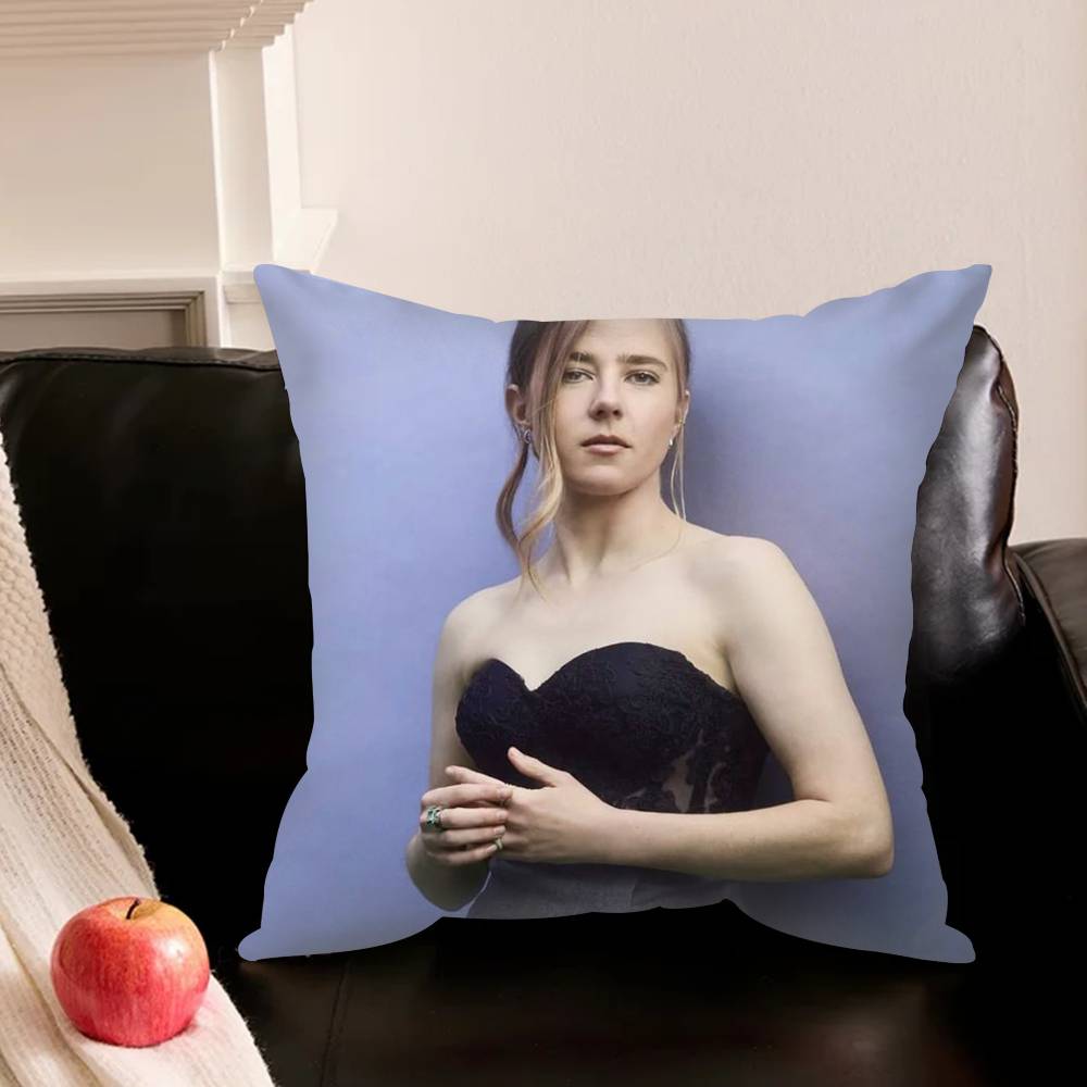 Actress T-Taylor D-Dearden Various Sizes Square Pillowcase For Car Home Bedchamber Decor