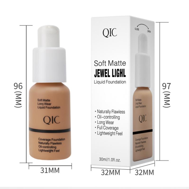 Fond de teint liquide mat en bouteille, correcteur de teint, anti-sébum, imperméable, longue tenue, hydratant, base de maquillage longue durée