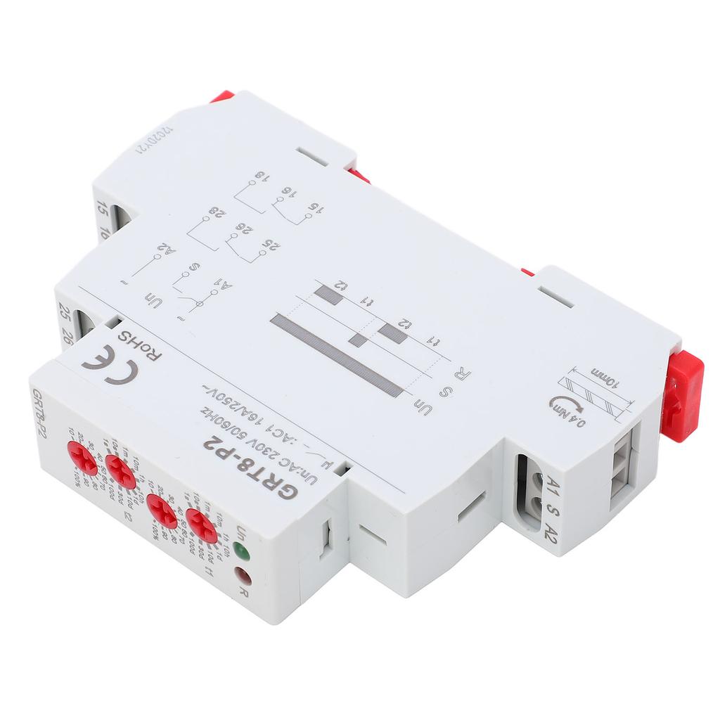 Time Relay Rail Mounted Industrial Electronic Impulse Output Time Relay 230V with Indicator