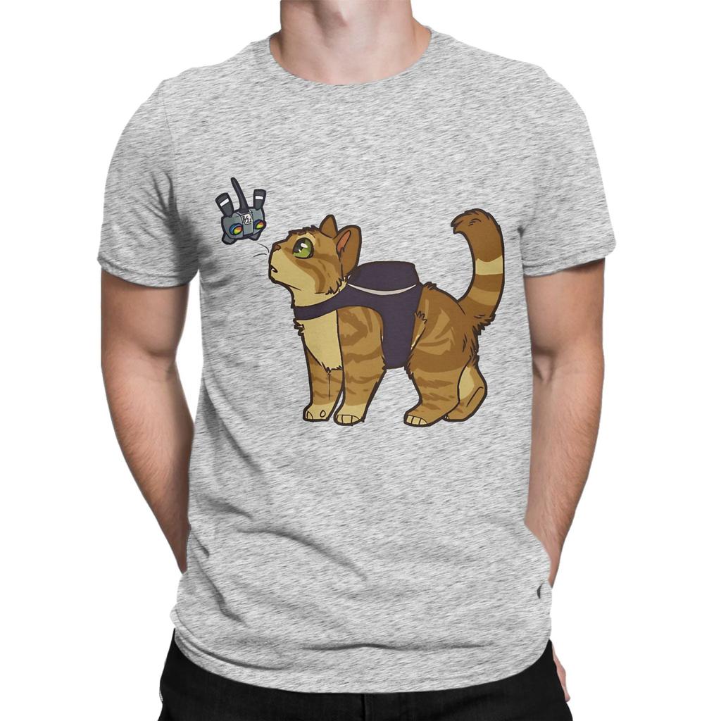 Stray Game Poster Funny Graphic 100 Cotton TShirt Stray Tees Tops For Unisex