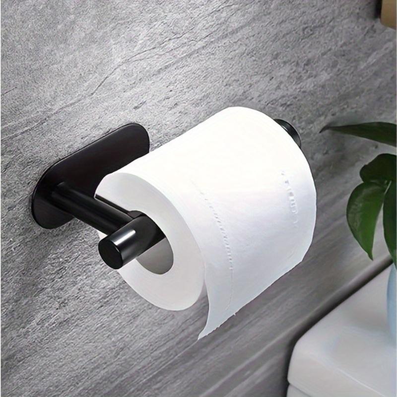 

Держатель для туалетной бумаги из нержавеющей стали, Самоклеящийся настенный кронштейн, Современный держатель для туалетной бумаги для ванной комнаты, Аксессуар для полотенцесушителя для душа чёрный