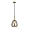 Gater 1 Pendant Lamp E27 Gold Italux Pnd-23541-1-Gd-Ch