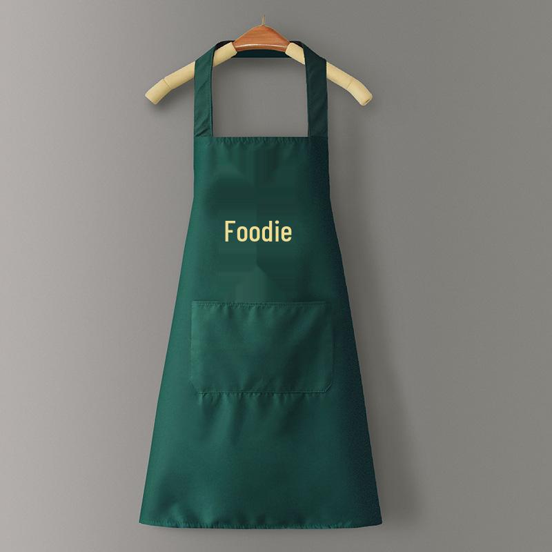 Waterproof & Oil-Proof PVC Logo Apron with Waistband for Kitchen and Catering