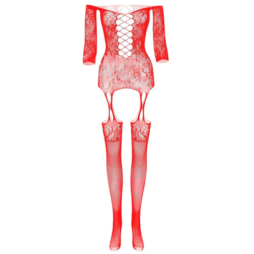 Christmas Erotic Lingerie Sexy Bodysuit Open Crotch Bodystockings Body Stocking Sex Dress Exotic Adult Underwear for Women XXXL