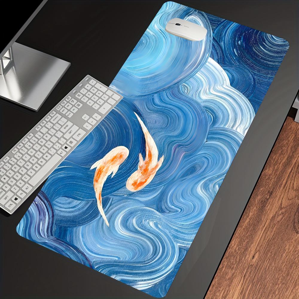 Lucky Koifish Large Mouse Pad Desk Mouse Pad Cute HD Desk Pad Extended Gaming Keyboard Mats Large XXL Gamer Mousepad 90x40
