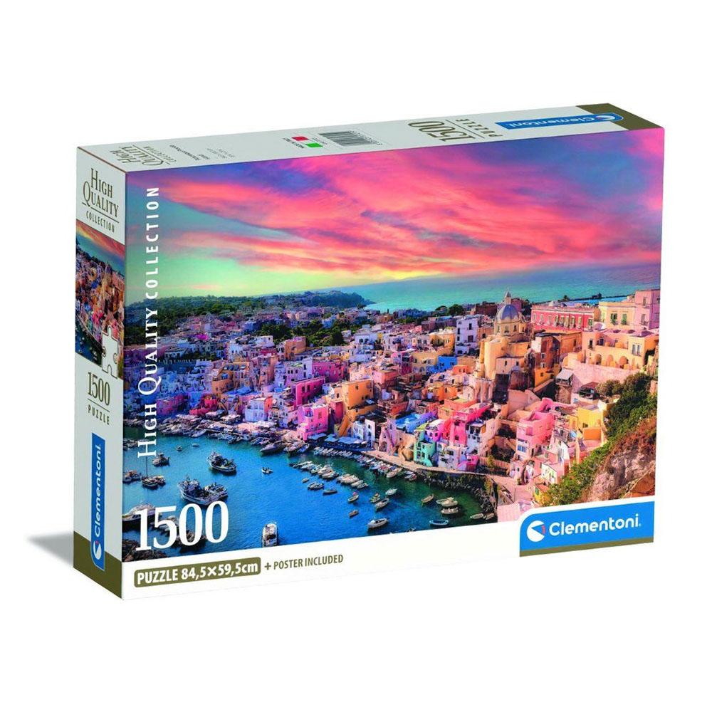 1500 Piece Puzzle. Compact Picturesque Procida Island