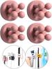Silicone Toothbrush Holders Waterproof Self Adhesive Multi-Function Hooks Toothbrush Holders