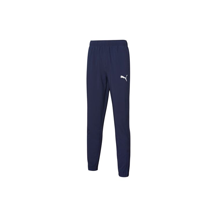 

Puma Elastic Cuff Mid-Waist Knit Joggers Men Bottoms Navy 592929-06